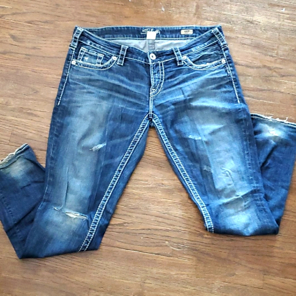 Silver jeans